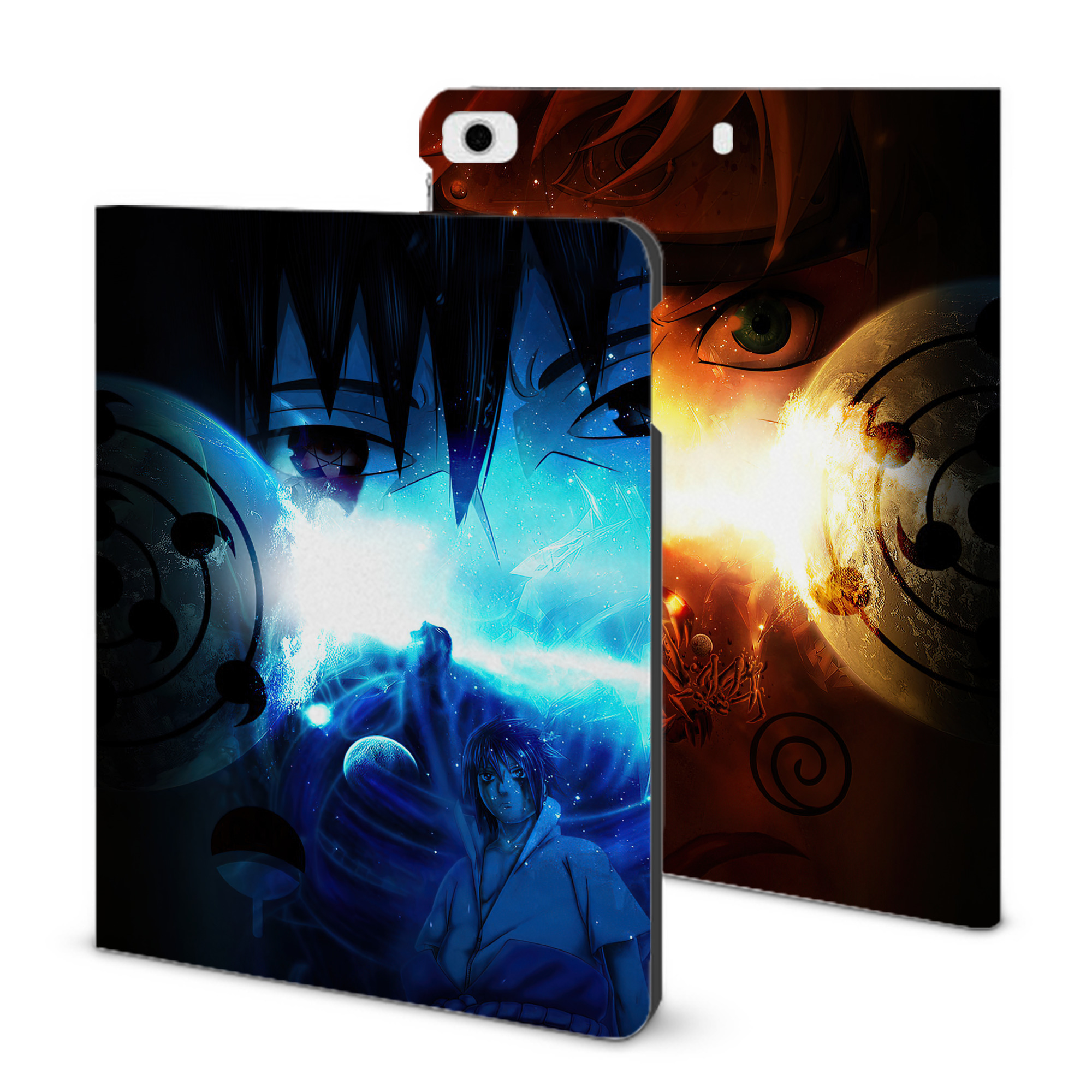 （画像用） NARUTO -ナルト- NARUTO -ナルト- 疾風伝 IPad ケース ブック型 PUレザー TPU 耐衝撃 軽量 薄型 ペン収納なし 全面保護 IPad 各モデル対応